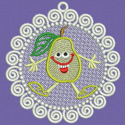 FSL Fruit Doily 03 machine embroidery designs
