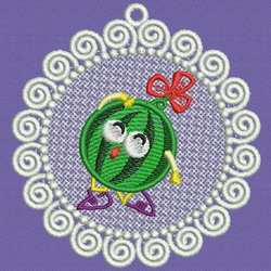 FSL Fruit Doily 05 machine embroidery designs