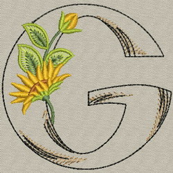 Sunflower Alphabet-G
