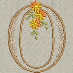 Daisy Alphabet-O machine embroidery designs