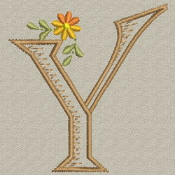 Daisy Alphabet-Y machine embroidery designs