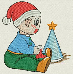 Christmas Baby 07 machine embroidery designs