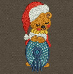 Christmas Bear 01 machine embroidery designs