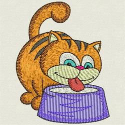 Playful Cats 08 machine embroidery designs