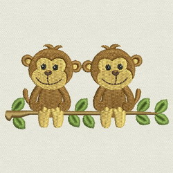 Cute Monkey 01 machine embroidery designs