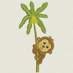 Cute Monkey 04 machine embroidery designs