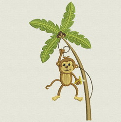 Cute Monkey 06 machine embroidery designs