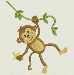 Cute Monkey 08 machine embroidery designs