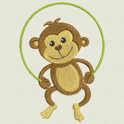 Cute Monkey 09 machine embroidery designs