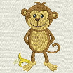 Cute Monkey 06 machine embroidery designs