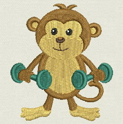 Cute Monkey 10 machine embroidery designs