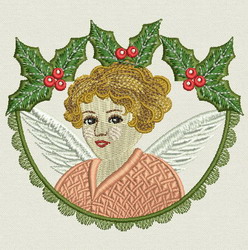 Christmas Angel 04 machine embroidery designs