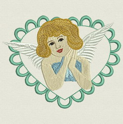 Christmas Angel 08 machine embroidery designs