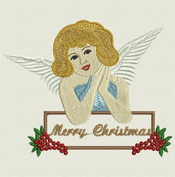 Christmas Angel 09 machine embroidery designs