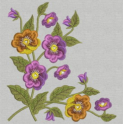 Delightful Pansy 13 machine embroidery designs