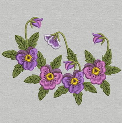 Delightful Pansy 14 machine embroidery designs