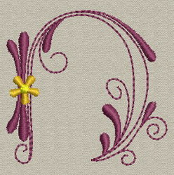 Classic Alphabet-N machine embroidery designs