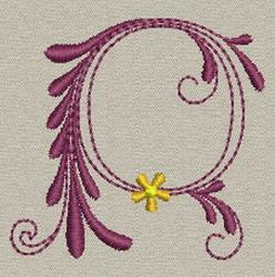 Classic Alphabet-R machine embroidery designs