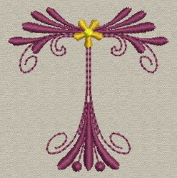 Classic Alphabet-T machine embroidery designs