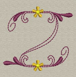 Classic Alphabet-Z machine embroidery designs