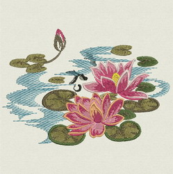 Colorful Lotus 02 machine embroidery designs