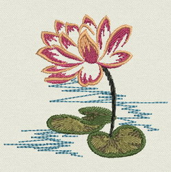 Colorful Lotus 05 machine embroidery designs