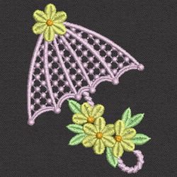 FSL Flower Umbrella 06 machine embroidery designs