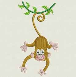 Cute Monkey II(LG) 02 machine embroidery designs