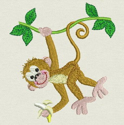 Cute Monkey II(SM) 04 machine embroidery designs