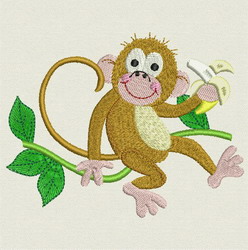 Cute Monkey II(LG) 06 machine embroidery designs