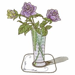 Floral Vases 03(Md) machine embroidery designs