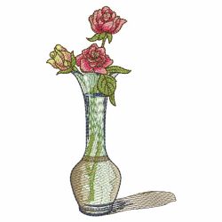 Floral Vases 04(Sm) machine embroidery designs