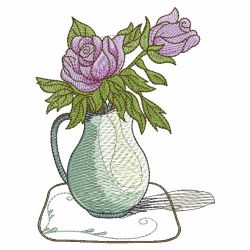 Floral Vases 05(Md) machine embroidery designs