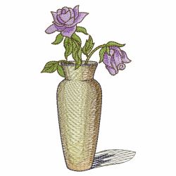 Floral Vases 06(Lg) machine embroidery designs