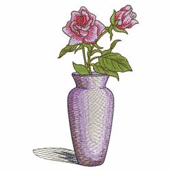 Floral Vases 07(Md) machine embroidery designs