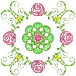 Vintage Rose Quilt 02(Lg) machine embroidery designs