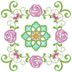 Vintage Rose Quilt 09(Md) machine embroidery designs