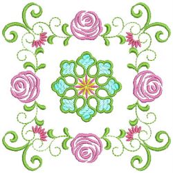 Vintage Rose Quilt 09(Lg) machine embroidery designs