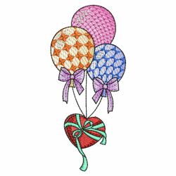 Colored Balloons 02(Sm) machine embroidery designs