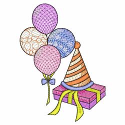 Colored Balloons 04(Md) machine embroidery designs