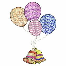 Colored Balloons 07(Lg) machine embroidery designs