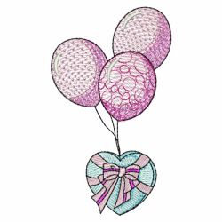 Colored Balloons 08(Md) machine embroidery designs
