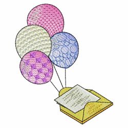 Colored Balloons 10(Md) machine embroidery designs