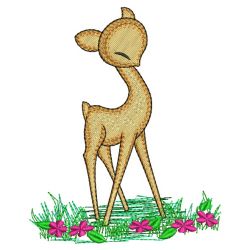 Adorable Deer 02(Md) machine embroidery designs
