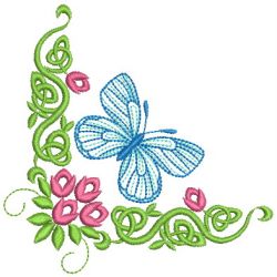 Heirloom Butterfly Corners 02(Sm) machine embroidery designs