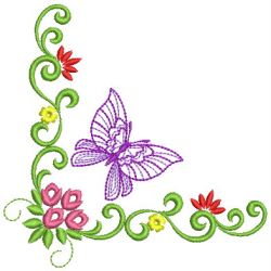 Heirloom Butterfly Corners 08(Sm) machine embroidery designs