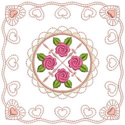 Brilliant Rose Quilt(Sm) machine embroidery designs