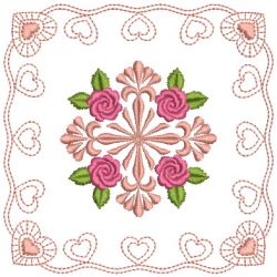 Brilliant Rose Quilt 02(Sm) machine embroidery designs