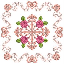 Brilliant Rose Quilt 08(Md) machine embroidery designs
