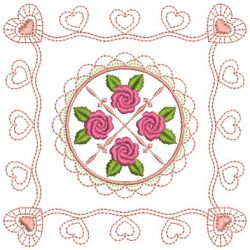 Brilliant Rose Quilt 13(Md) machine embroidery designs